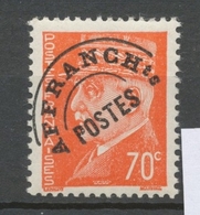 Préoblitérés N°84 70c. Rouge-orange Pétain ZP84 - 1893-1947