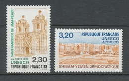 Service N°102-103 Série UNESCO Patrimoine Unniversel 2 Val. ZS102A - Mint/Hinged