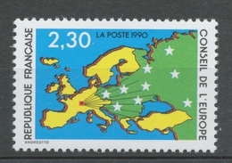 Service N°104 Conseil Europe Carte D' Europe, étoiles 2f30 ZS104 - Nuevos