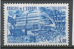 Service N°84 Conseil De L' Europe. 3f. Bleu ZS84 - Neufs