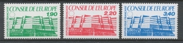 Service N°93-95 Série Conseil De L' Europe.  3 Valeurs ZS93A - Nuevos