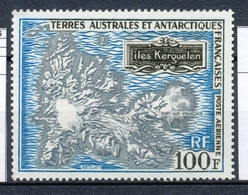 T.A.A.F Aérien 1970 N°20 Carte Des îles Kerguelen  N** ZT145A - Posta Aerea