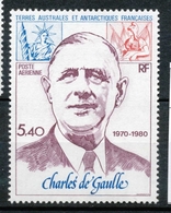 T.A.A.F Aérien 1980 N°61 10e Anniversaire Mort Général De Gaulle (1890-1970) N** ZT173A - Poste Aérienne