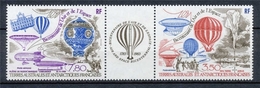 T.A.A.F Aérien 1984 N°83A Bicentenaire Premières Ascensions De L'homme Dans L'atmosphère. Triptyque N** ZT191A - Airmail