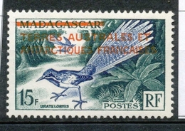 T.A.A.F 1955 N°1 Timbre De Madagascar De 1954 Surchargé En Rouge N** ZT1A - Ungebraucht