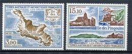 T.A.A.F Aérien 1988 N°100-101 Série L'île Des Pingouins N** ZT205A - Posta Aerea