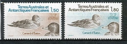 T.A.A.F 1982 N°97-98 Série Faune. N** ZT52A - Unused Stamps