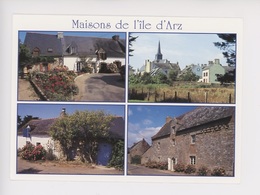 Maisons De L'Ile D'Arz, De La Petite Maison Du Pêcheur Au Manoir XVIè S. (cp Vierge Multivues Village église) - Ile D'Arz
