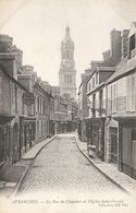 Delcampe - CPA - 50 - Avranches - La Rue Des Chapeliers Et L'église Saint Gervais - Avranches