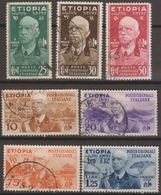 Italia Colonie Etiopia 1936 SaN°1-7 7v (o) Vedere Scansione - Etiopia