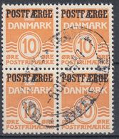 +M331. Denmark 1936. POSTFÆRGE. Michel 16 In Bloc Of 4. Cancelled - Postpaketten