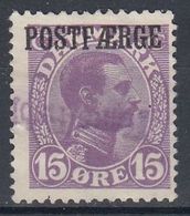 +M337. Denmark 1922. POSTFÆRGE. Michel 2b. Cancelled - Paketmarken