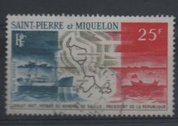 LOT 140 - SAINT PIERRE ET MIQUELON P.A N° 38 - Cote 18.50 € - Oblitérés