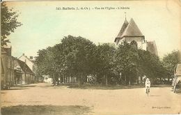 41 SALBRIS LA PLACE ET L EGLISE L ABSIDE - Salbris