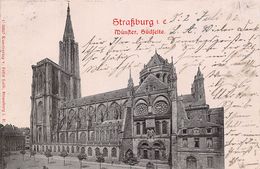 Strasbourg       67        Cathédrale  Gaufrée Et En Relief Sur Support épais     ( Voir Scan) - Strasbourg