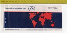 1995 IATA Passenger Ticket - Rome/Washington United Airlines SEE 4 SCANS - Mondo
