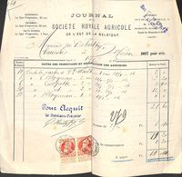 Journal De La Société Royale Agricole De L'Est De La Belgique 1906 - Timbres (annonce Vente De Vaches Petit Waret ...) - 1900 – 1949