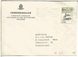 ISLANDIA ISLAND ICELAND CC FAUNA AVE PAJARO PATO DUCK - Lettres & Documents