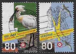 NVPH 1811-1812 - 1999 - Vogels - Lepelaar - 100 Jar Vogelbescherming - Gebruikt