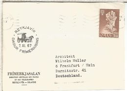 ISLANDIA ISLAND ICELAND CC 1967 MAT REYKJAVIK HANS HALS - Cartas & Documentos