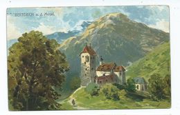 Postcard Germany Berterich. A .d. Mosel Lithograph Posted Bradford Squared Circle No 8 In Corners - Bad Bertrich