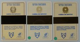 ITALY - Set Of 3 - Camera Dei Deputati - Parliament, Cards For Deputies - Tests & Services