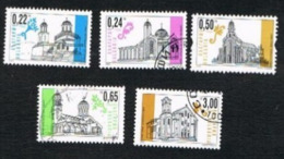 BULGARIA - SG 4327.4331  - 2000  CHURCHES  -  USED° - - Oblitérés