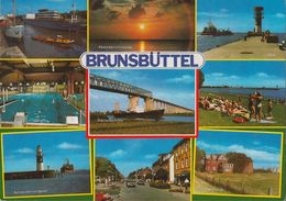 D-25541 Brunsbüttel - Ansichten - Kanal - Frachter - Schiffe - Brunsbuettel