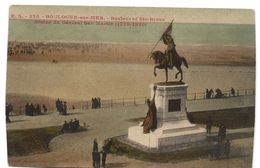 Boulogne Sur Mer : Boulevard Sainte-Beuve, Statue Du Général San Martin (Edit. E.S. N°328) - Boulogne Sur Mer