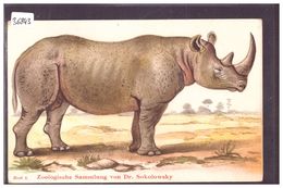 ZWEIHÖRNIGES NASHORN - ZOOLOGISCHE SAMMLUNG VON Dr SOKOLOWSKY - TB - Rhinocéros