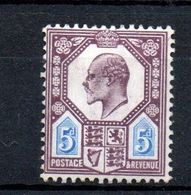 GB  EV11  5d Purple And Blue Very Heavily Mounted Mint - Ungebraucht