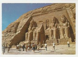 Ansichtkaart-postcard Egypte-egypt The Temple Of Abu-sémbel - Abu Simbel Temples