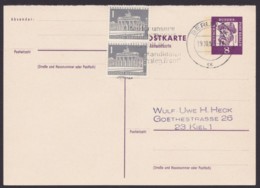 Mi-Nr. P59A, Mit Zusatzfr. Ost- Berliner Propagandastempel "Kandidaten Der Nat. Front" - Cartes Postales - Oblitérées