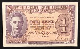 Malaya 1 Cent 1941 LOTTO.2131 - Maleisië