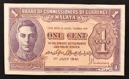 Malaya 1 Cent 1941 LOTTO.2145 - Malaysia