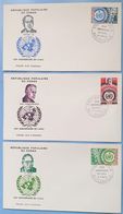 FDC - CONGO - 1970 - 25e ANNIVERSAIRE DE L' ONU - BRAZZAVILLE - Lot De 3 - FDC