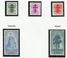 Belgique N° 787 à 791 * Neuf Avec Charnière De 1948 - Unused Stamps