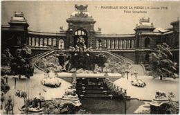 CPA MARSEILLE - Sous La Neige (14 Janvier 1914) Palais Longchamp (986624) - Cinq Avenues, Chave, Blancarde, Chutes Lavies