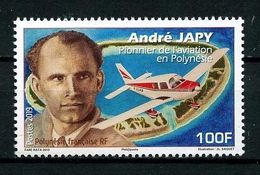 POLYNESIE 2019 N° 1226 ** Neuf MNH Superbe Personnalité André Japy Aviation Avions Planes Transports - Ungebraucht