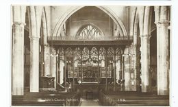 Postcard Cambridgeshire Peterborough St. John's Church Interior Rp Unused - Autres & Non Classés