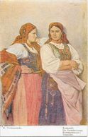 POLOGNE Carte Illustrée Femmes En Costume WODZINOWSKI - Pologne