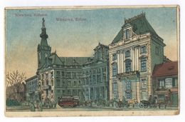 Warschau Rathaus Warszawa Ratusz Feldpost 1917 Kobryn Weißrussland Schlesien - Poland