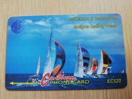 ANTIGUA & BARBUDA $ 20  Sailing Week White Logo         ANT-13B  CONTROL NR: 13CATB     NEW C&W LOGO **2536** - Antigua U. Barbuda