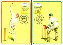 SHEFFIELD SHIELD CENTENARY. Cricket. Set 2 TM/MC Adelaide SA, Australia, 1992 - Cricket