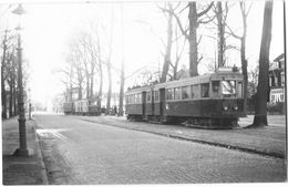 HAARLEM DREEF  (Pays Bas) Photographie Format CPA  Tramway électrique 1949 - Haarlem