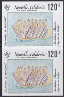 NEW CALEDONIA (1994) Legende Du Pouple By Néporon. Imperforate Pair. Scott No C260, Yvert No PA313. - Non Dentelés, épreuves & Variétés