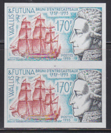 WALLIS & FUTUNA (1993) D'Entrecasteaux. Sailing Ship. Imperforate Pair. Scott No 447, Yvert No 453. - Non Dentelés, épreuves & Variétés