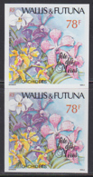 WALLIS & FUTUNA (1990) Orchids. Imperforate Pair. Scott No 392, Yvert No 397. - Non Dentellati, Prove E Varietà