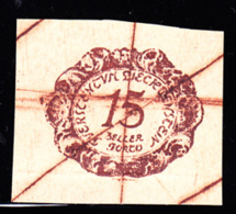 LIECHTENSTEIN (1920) 15h Value Printed From Defaced Plate. Scott No J3. Very Rare! - Essais & Réimpressions