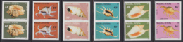 WALLIS & FUTUNA (1983) Shells. Set Of 6 Imperforate Pairs. Scott Nos 306//14, Yvert Nos 312-7. - Sin Dentar, Pruebas De Impresión Y Variedades